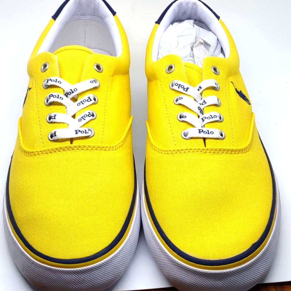 Polo Ralph Lauren size 11 and 1/2 Thornton canvas sneaker